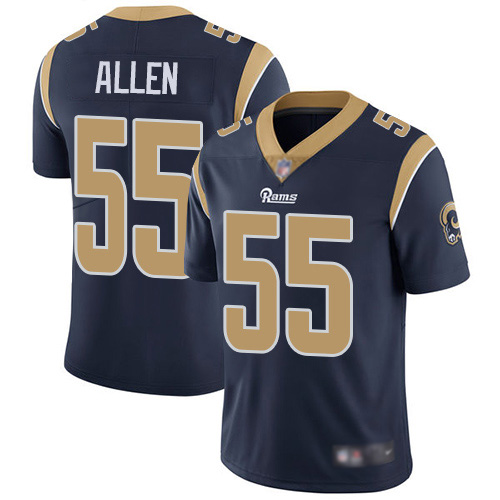 Los Angeles Rams Limited Navy Blue Men Brian Allen Home Jersey NFL Football #55 Vapor Untouchable